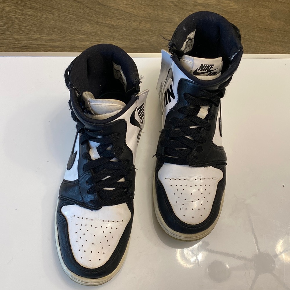 Womens Jordan 1 Rebel XX Concord (W) Blk/Blk/Wht used, good condition.